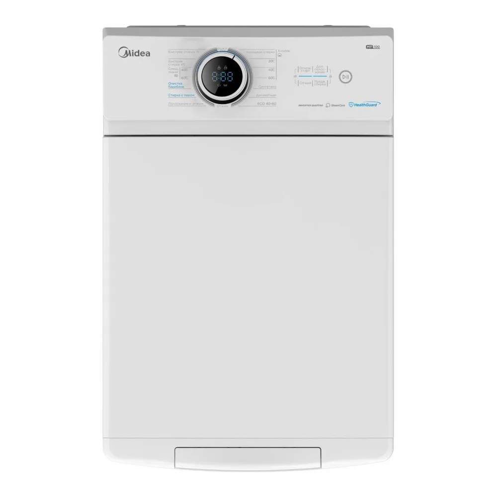 Стиральная машина с вертикальной загрузкой MIDEA MF100T80BS/W-RU