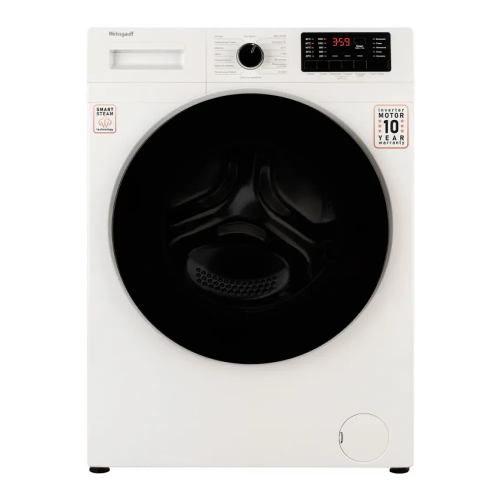 Стиральная машина WEISSGAUFF WM 61210 DC INVERTER STEAM