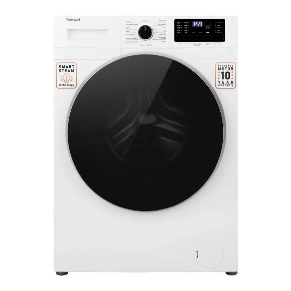 Стиральная машина WEISSGAUFF WM 61212 DC INVERTER STEAM