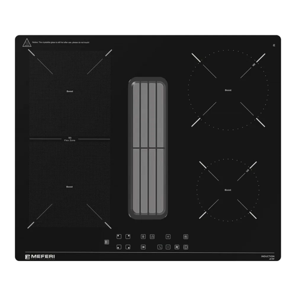 Индукционная варочная панель с вытяжкой MEFERI XSMART60BK ULTRA